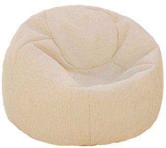 Runder Outdoor Garten Terrassen Hotel Pool Sitzsack Beige