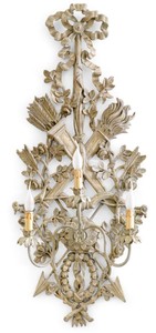 Casa Padrino lámpara de pared barroco de lujo beige antiguo A. 114 cm - Hecho en Italia Casa Padrino lámpara de pared barroco de lujo beige antiguo A. 114 cm - Hecho en Italia