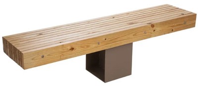 Gartenbank Parkbank Naturfarben Braun