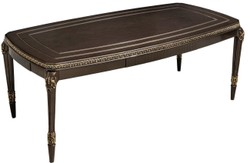 Casa Padrino luxury baroque dining table dark brown / gold 215 cm - Baroque Furniture