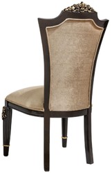 Luxus Barock Esszimmer Stuhl 4er Set Hellbraun Dunkelbraun Gold