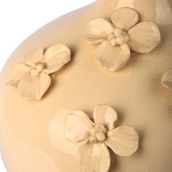 Casa Padrino lámpara de mesa de cerámica de lujo crema / oro / blanco Ø 40 x A. 70 cm