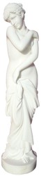 Casa Padrino Scultura Art Nouveau di Lusso in Marmo Donna Bianco A. 180 cm
