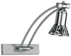 Casa Padrino lampada da parete / lampada da lettura a LED barocco di lusso argento A. 35 cm