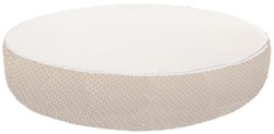 Casa Padrino luxury garden lounger - pool lounger white / beige Ø 180 cm