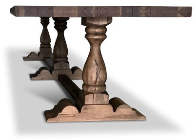 Casa Padrino Landhausstil Massivholz Esstisch Braun 400 cm