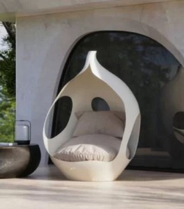 Luxus Designer Garten Terrassen Hotel Pool Sofa Matt Weiß Grau