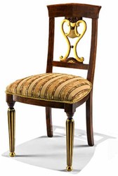 Casa Padrino Luxury Baroque Dining Room Chair Brown / Gold - Baroque Furniture - Made in Italy