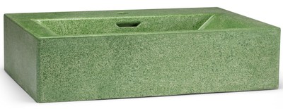Casa Padrino Luxus Beton Waschbecken Matt Grün 60 cm