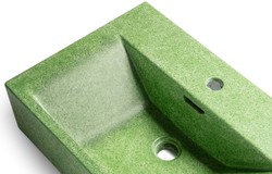 Casa Padrino lavabo de hormigón de lujo verde mate 60 cm