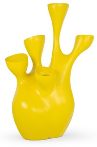 Casa Padrino vaso da fiori di lusso giallo opaco 135 x 85 x A. 200 cm