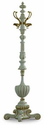 Casa Padrino Luxury Baroque Coat Rack Antique Ivory / Gold H. 182 cm - Baroque Furniture - Made in Italy