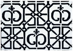 Casa Padrino Luxury Baroque Living Room Carpet White / Black - Various Sizes