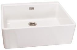 Casa Padrino lavabo en céramique de style campagnard blanc 60 cm - Accessoires de salle de bain