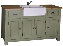 Casa Padrino lavabo en céramique de style campagnard blanc 60 cm - Accessoires de salle de bain