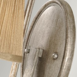 Casa Padrino lampada da parete barocco argento / oro A. 39,1 cm - Applique in stile barocco