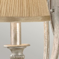Casa Padrino lampada da parete barocco argento / oro A. 39,1 cm - Applique in stile barocco