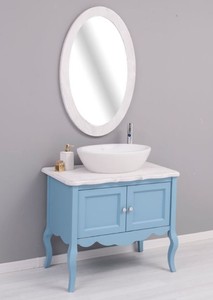 Casa Padrino Landhausstil Badezimmer Set Hellblau / Hellgrau - Landhausstil Badezimmer Möbel