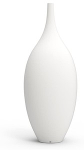 Casa Padrino vaso da fiori decorativo di lusso bianco opaco Ø 78 x A. 200 cm - Decorazione da giardino