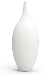 Casa Padrino vaso da fiori decorativo di lusso bianco opaco Ø 78 x A. 200 cm - Decorazione da giardino