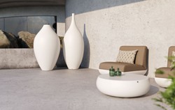 Casa Padrino pot de fleurs décoratif de luxe blanc mat Ø 91 x H. 155 cm - Décoration de jardin