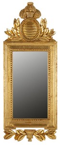 Casa Padrino luxury baroque mirror gold H. 82 cm - Baroque furniture - Made in Italy