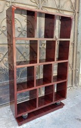 Casa Padrino armoire étagère en bois massif marron acajou 110 x 30 x H. 160 cm