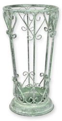 Casa Padrino porte-parapluie Art Nouveau en métal vert antique Ø 28 x H. 54,3 cm