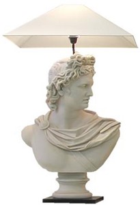 Casa Padrino luxury baroque table lamp gray / black / white - Desk lamp in baroque style