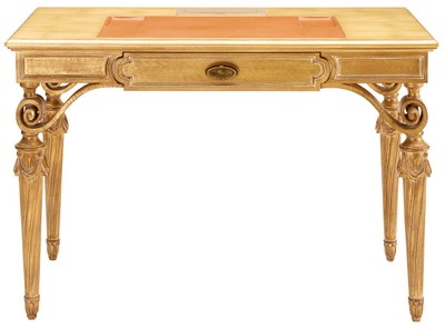 Casa Padrino Segretario Barocco di Lusso Oro 113 cm - Mobile da Ufficio Barocco - Fatto in Italia