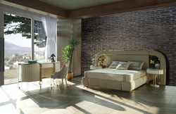 Casa Padrino tavolo da trucco Art Deco di lusso bianco / oro 188 cm - Mobili per Camera da Letto Art Deco di Lusso