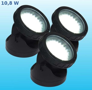 Casa Padrino ensemble de 3 lampes de fontaine LED de luxe noir