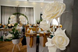 Luxus XXL Hochzeits Deko Rosen 6er Set Weiß Creme