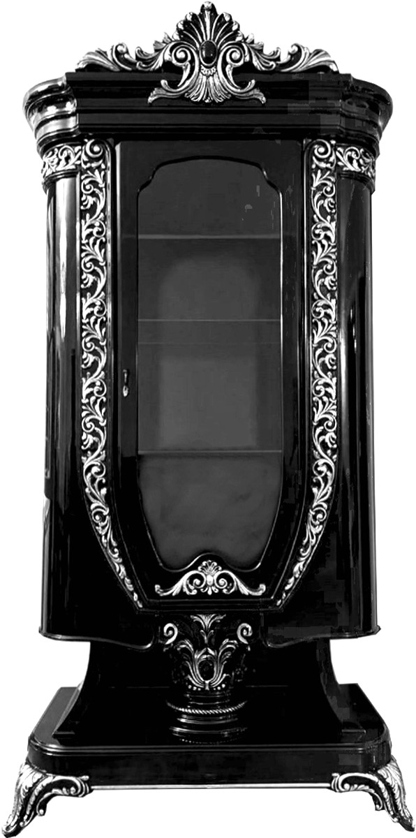 Casa Padrino vitrina barroco de lujo negro / plata Muebles barrocos hechos mano
Casa Padrino vitrina barroco de lujo negro / plata Muebles barrocos hechos mano