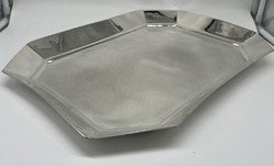 Casa Padrino bandeja de servicio de latón de lujo plata 46 cm - Accesorios de gastronomía