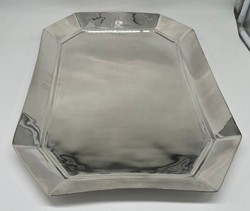 Casa Padrino bandeja de servicio de latón de lujo plata 46 cm - Accesorios de gastronomía