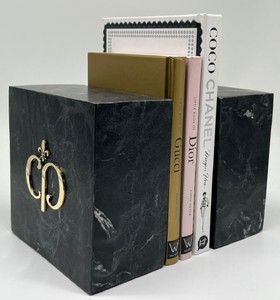 Casa Padrino luxury marble decorative bookend set black / gold