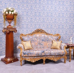 Prunkvolle Luxus Barock Massivholz Deko Vase Blumenvase Dunkelbraun Gold
