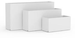 Casa Padrino pot de fleurs de luxe blanc mat 160 cm - Cache pot rectangulaire