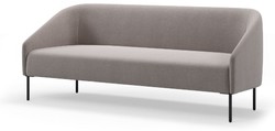 Casa Padrino Luxury Living Room & Hotel Sofa Gray / Black 200 cm - Luxury Furniture