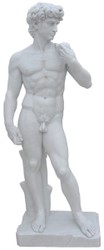 Casa Padrino Antique Style Marble Sculpture Man Gray H. 180 cm