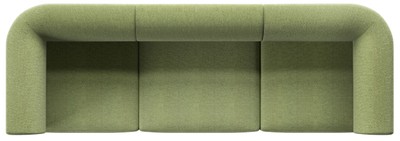 Casa Padrino Luxus Sofa Grün 270 cm - Modulares Wohnzimmer Sofa - Luxus Wohnzimmer Möbel