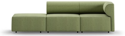 Casa Padrino Divano di Lusso Lato Destro Verde 270 cm - Divano Soggiorno Modulare - Mobili Soggiorno di Lusso Casa Padrino Divano di Lusso Lato Destro Verde 270 cm - Divano Soggiorno Modulare - Mobili Soggiorno di Lusso