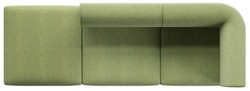 Casa Padrino Divano di Lusso Lato Destro Verde 270 cm - Divano Soggiorno Modulare - Mobili Soggiorno di Lusso