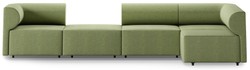 Casa Padrino Divano ad Angolo di Lusso Verde 360 x 180 cm - Divano Soggiorno Modulare - Mobili Soggiorno di Lusso