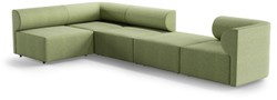 Casa Padrino Divano ad Angolo di Lusso Verde 360 x 180 cm - Divano Soggiorno Modulare - Mobili Soggiorno di Lusso