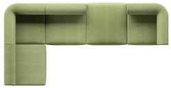 Casa Padrino Divano ad Angolo di Lusso Verde 360 x 180 cm - Divano Soggiorno Modulare - Mobili Soggiorno di Lusso