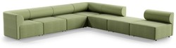 Casa Padrino Canapé d'Angle de Luxe Vert 360 x 360 cm - Canapé de Salon Modulable - Meubles de Salon de Luxe