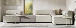 Casa Padrino Luxury Corner Sofa Gray / Dark Gray 360 x 180 cm - Modular Living Room Sofa - Luxury Furniture
