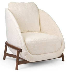 Luxus Wohnzimmer Hotel Lounge Sessel Creme Braun